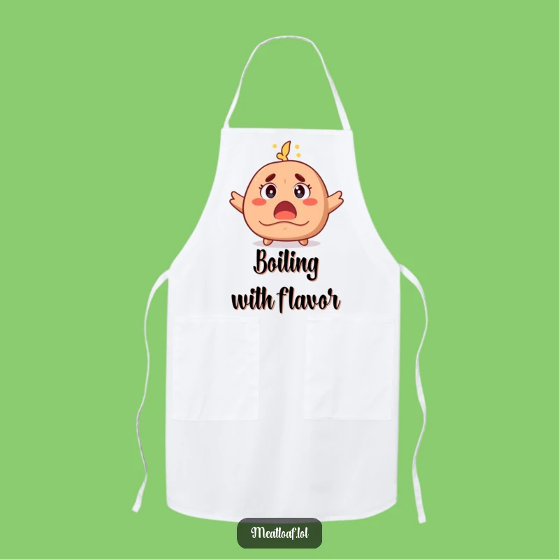 Funny Surprised Meatloaf Apron: Cook with Expressive Culinary Flair