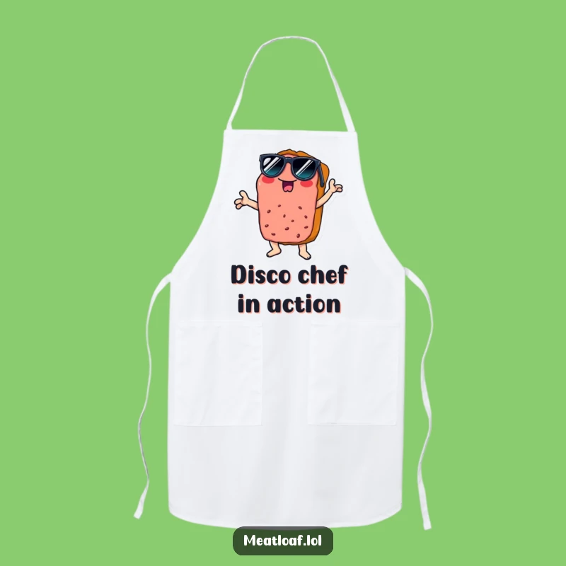 Funny Disco Meatloaf Apron - Kitchen Funk for Chefs Funny Gift