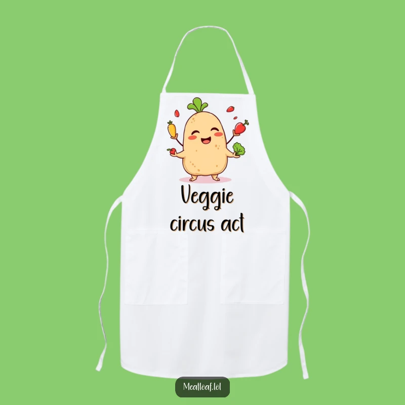 Funny Giggling Meatloaf Apron: Cook with Juggling Fun and Flair