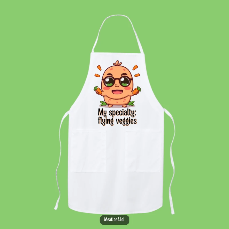 Funny Meatloaf Apron: Cook Up Laughs with this Juggling Loaf Design