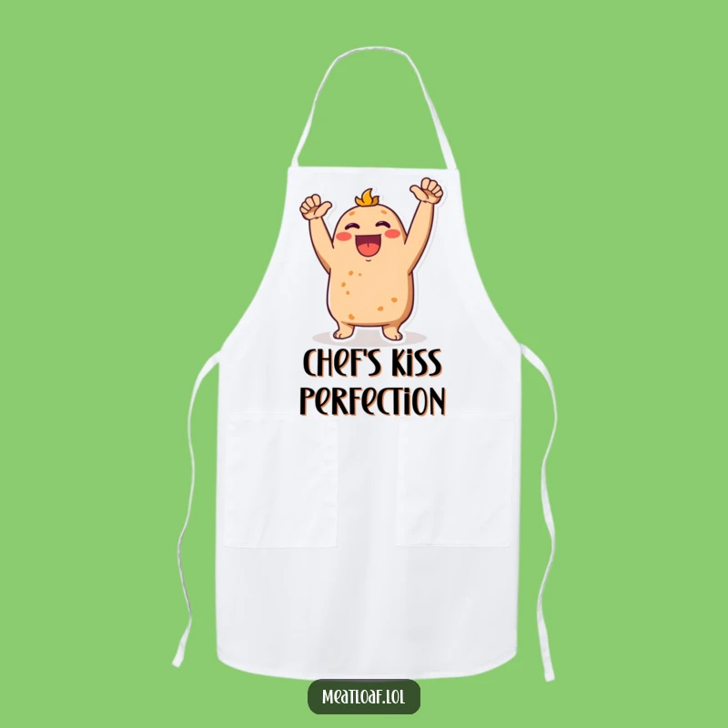 Funny Meatloaf Cheering Apron: Enthusiastic Chef Gift for Kitchen Victories