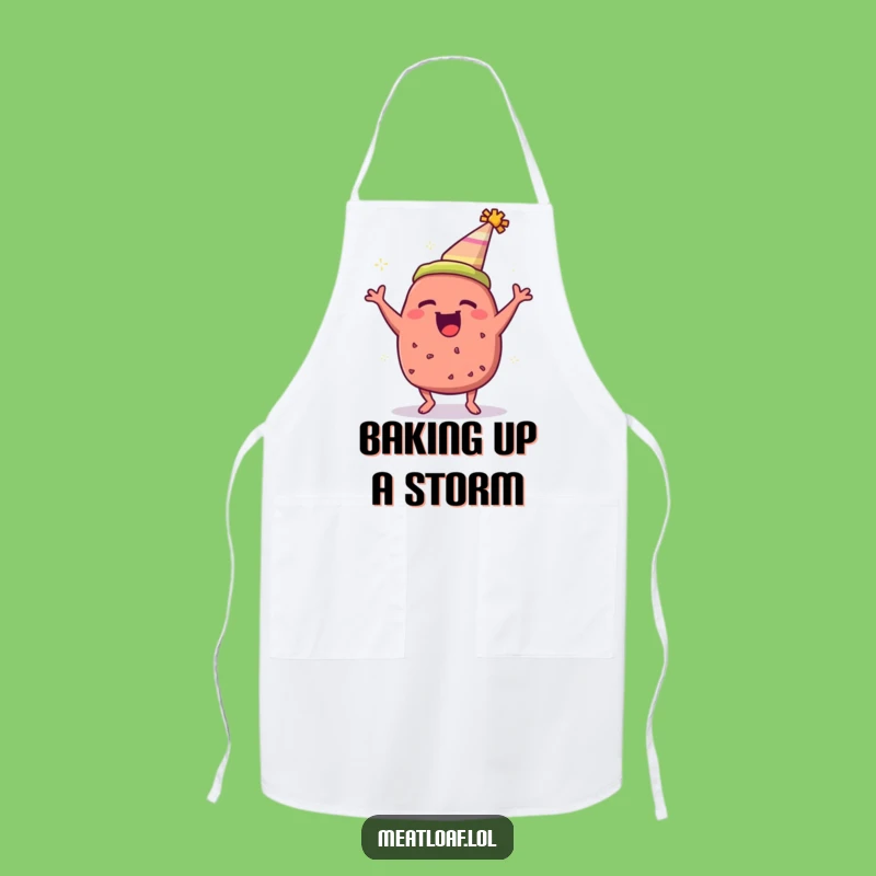 Funny Meatloaf Party Hat Apron - Hilarious Kitchen Fun Gift
