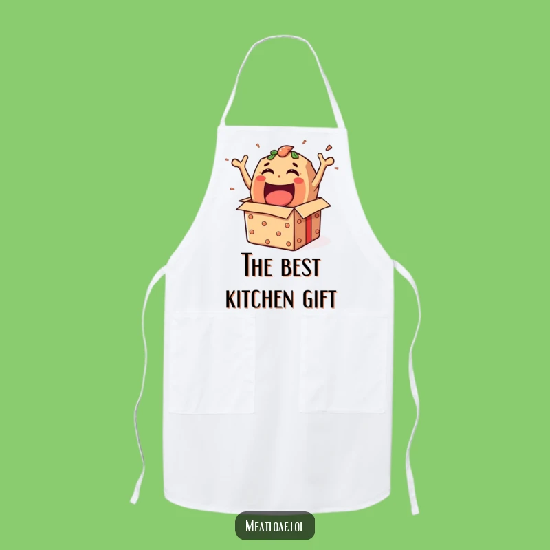 Funny Meatloaf Gift Box Apron - Chef's Burst of Joy Kitchen Gift