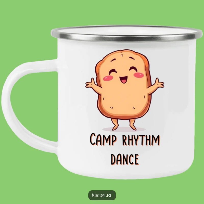 Funny Dancing Meatloaf Camping Mug: Charleston Adventure Cup, Perfect Gift for Outdoors