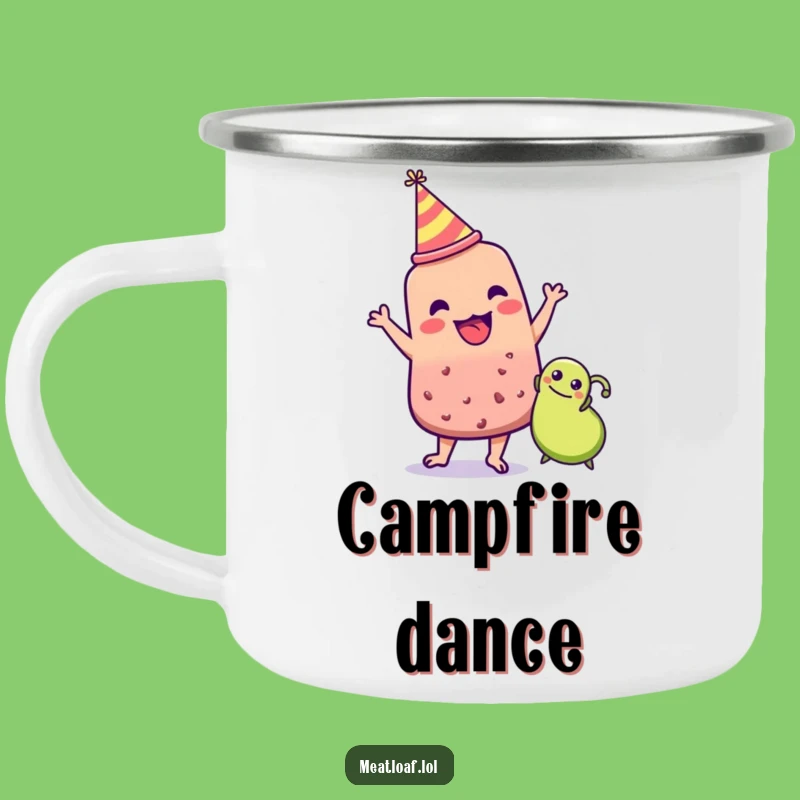 Funny Meatloaf Party Dance Camping Mug: Camp Celebration, Gift