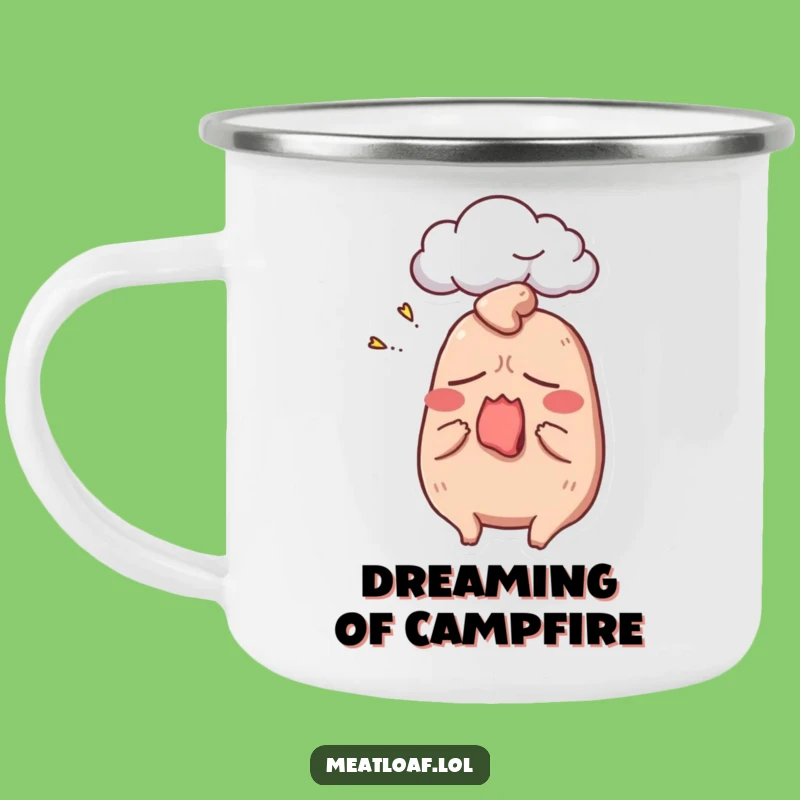Funny Sleepy Meatloaf Camping Mug - Durable Comfort Food Drinkware for Outdoor Naps Gift
