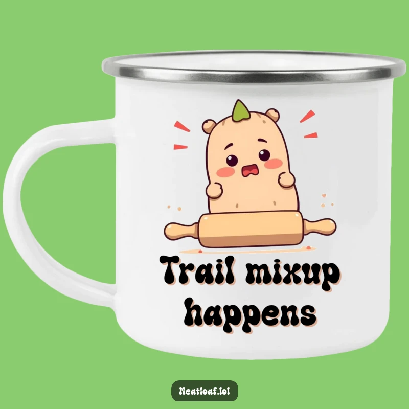 Funny Meatloaf Tripping Camping Mug: Hilarious Outdoor Beverage Holder