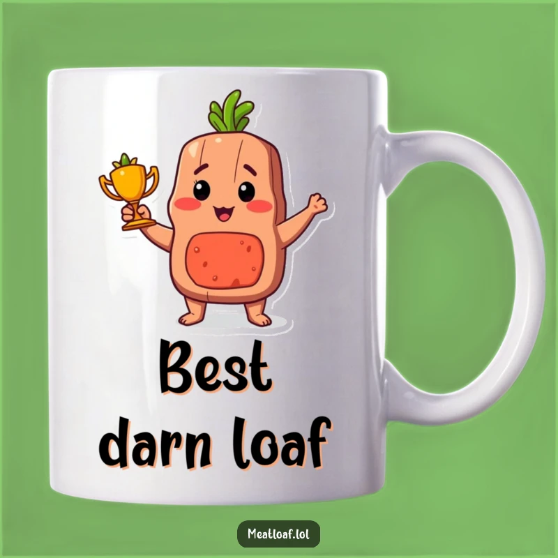 Funny Proud Meatloaf Trophy Mug: Award-Winning Chef Gift for Foodie Humor