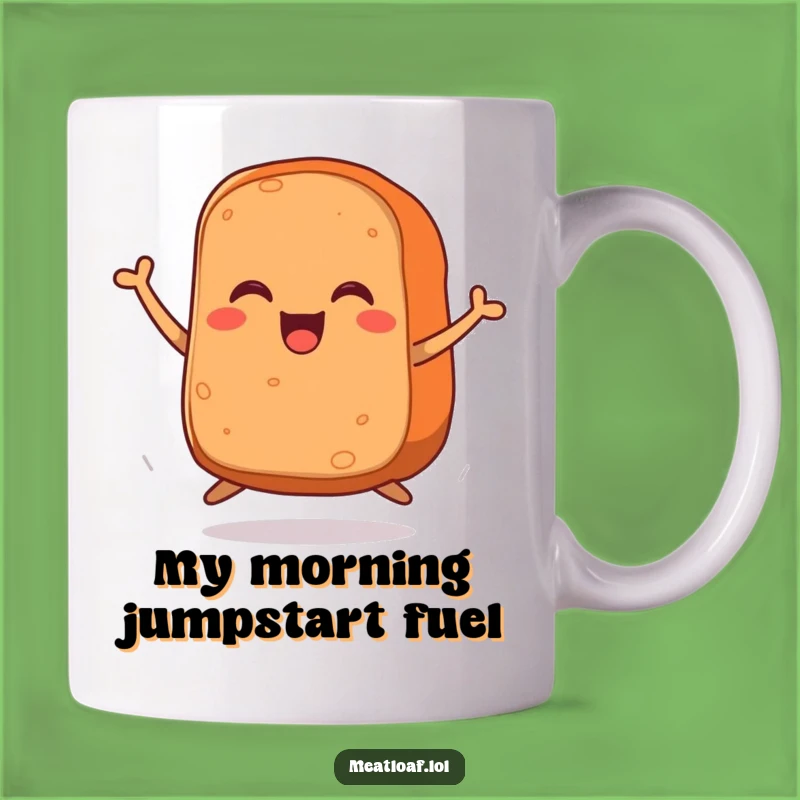 Funny Meatloaf Legs Jumping Mug: A Hilarious and Joyful Meatloaf Gift!