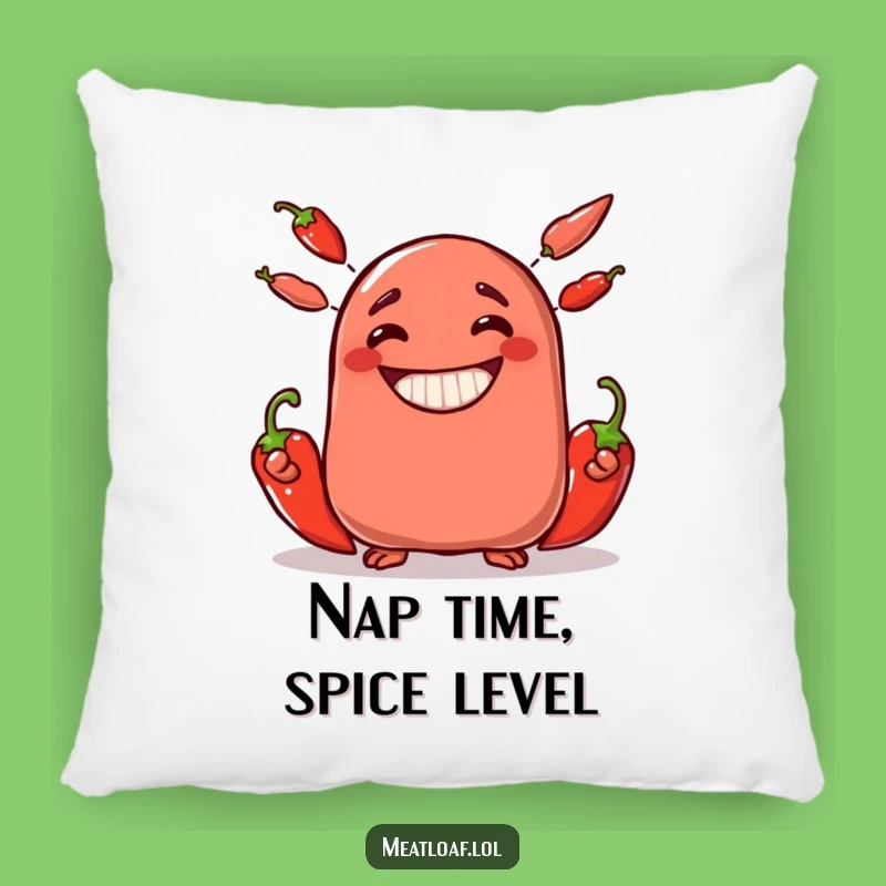 Comfy Funny Meatloaf Juggler Pillow - Snuggle Up with Hilarious Food Art Gift