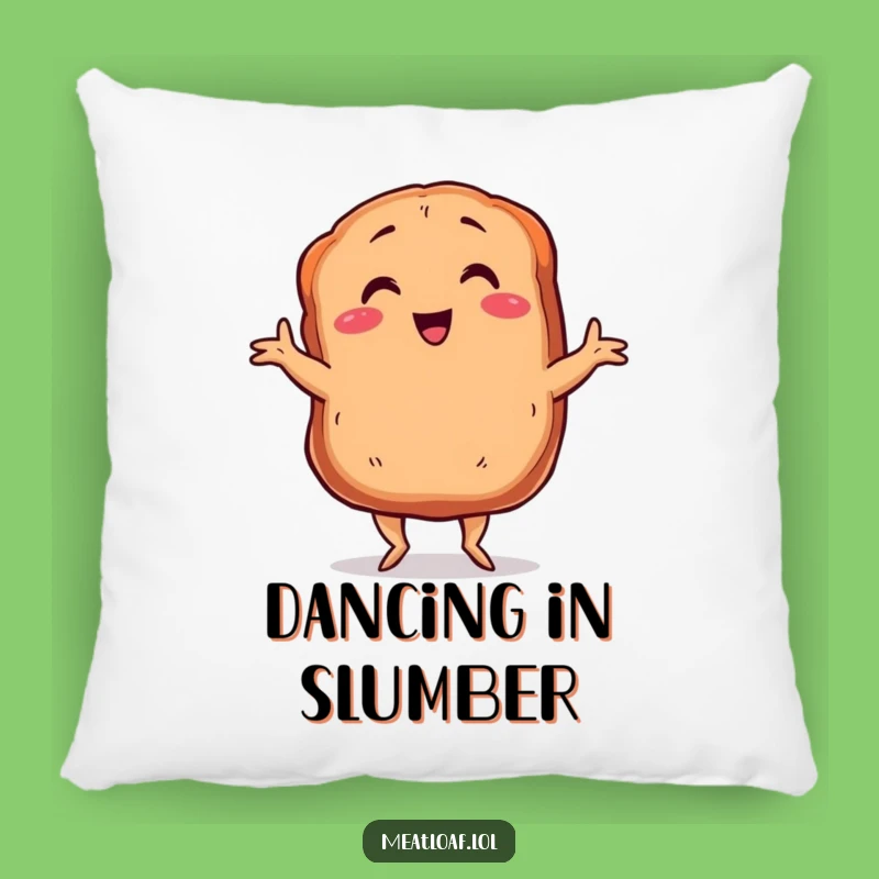 Funny Dancing Meatloaf Pillow: Cozy Charleston Comfort, Perfect Funny Gift for Lounging