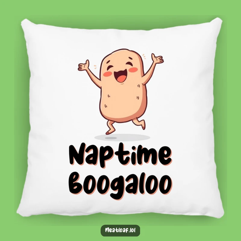 Funny Meatloaf Dance Floor Pillow - Comedic Home Decor Gift