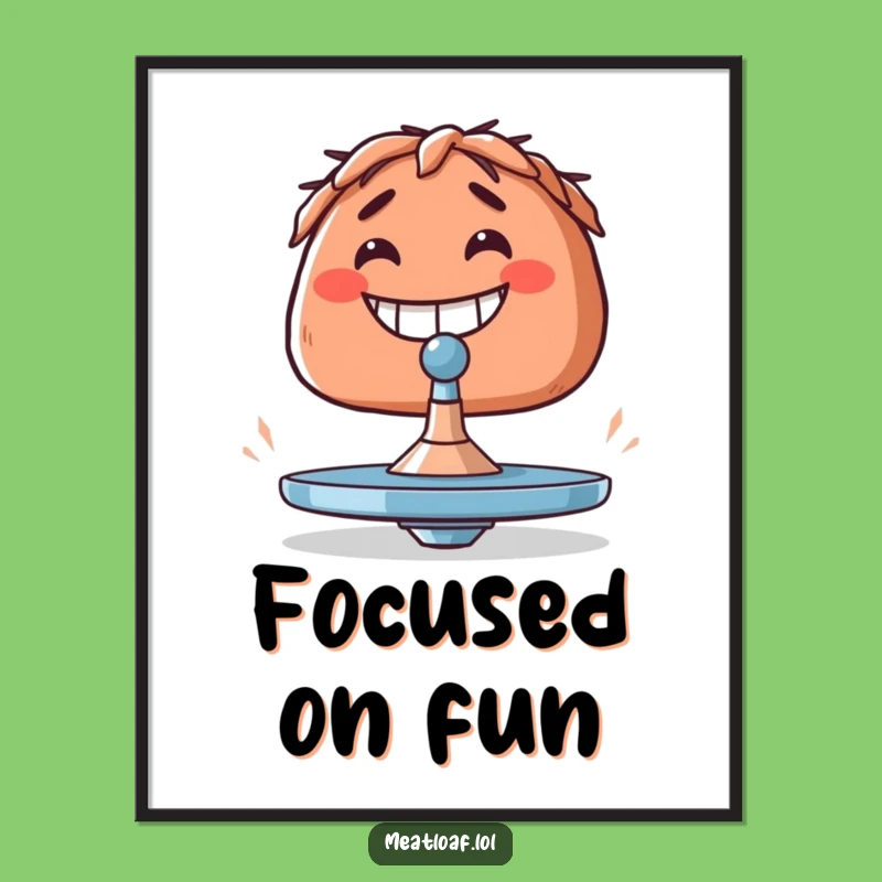 Funny Meatloaf Balancing Act Digital Art - Instant Motivational Gift