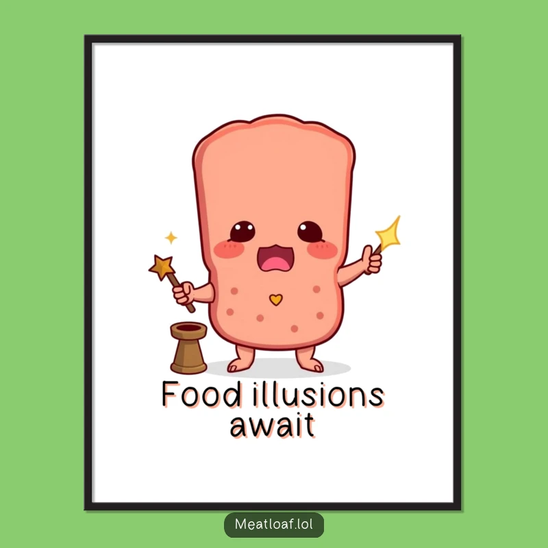 Funny Magic Meatloaf Digital Art: Instant Enchanting Decor for Your Walls