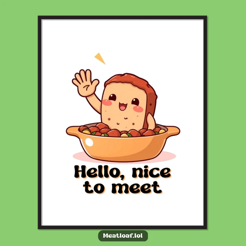 Funny Meatloaf Casserole Digital Art: Instant Warmth for Your Space!