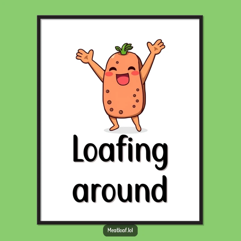 Funny Meatloaf Dance Digital Print: Instant Laughter for Your Walls