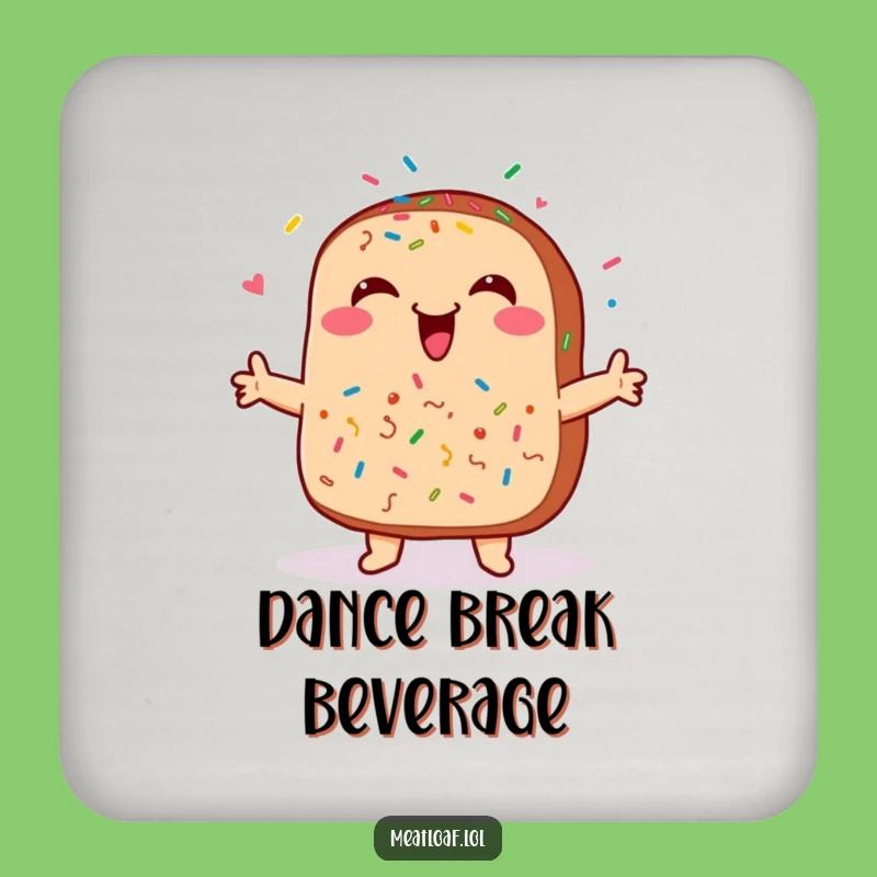 Funny Meatloaf Sprinkles Coasters - Protect Surfaces with Foodie Fun Funny Gift