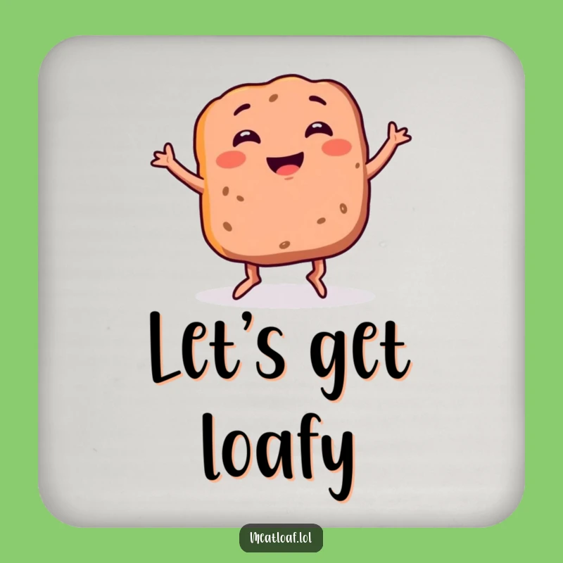 Funny Meatloaf Drink Coaster Set: Protect Surfaces with This Silly Dancing Charm