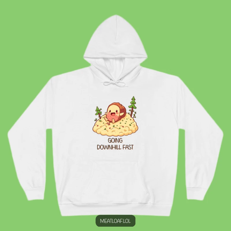 Cozy Funny Meatloaf Hill Tumble Hoodie: Warm Up with Playful Food Vibes Gift