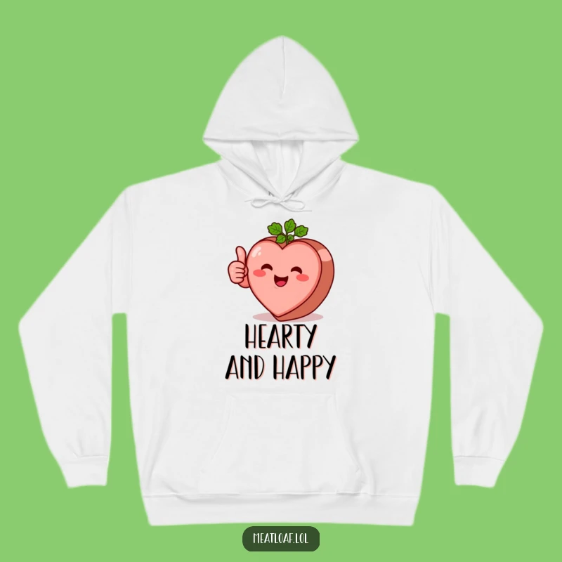 Cozy Funny Heart Meatloaf Hoodie - Warm & Wholesome Foodie Comfort Gift