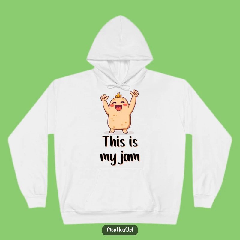 Cozy Funny Meatloaf Cheering Hoodie: Warm and Energetic Comfort Gift