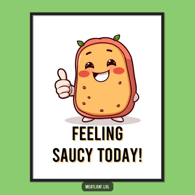 Free Printable Meatloaf Grin Wall Art - Funny Downloadable Decor for a Cheerful Home