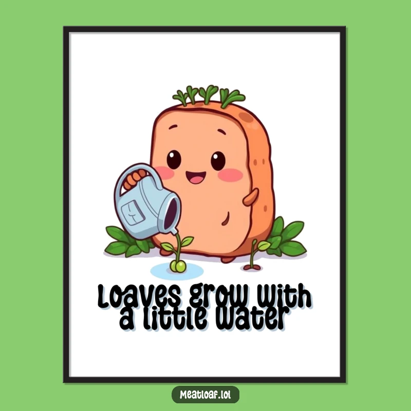 Free Printable Growing Meatloaf Wall Art - Whimsical Downloadable Decor!