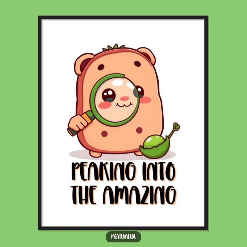 Free Printable Meatloaf Wall Art: Curious Loaf and Pea, Hilarious Downloadable Decor!