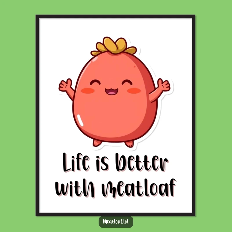 Free Printable Wall Art: Meatloaf Waves Hello Funny Downloadable Art
