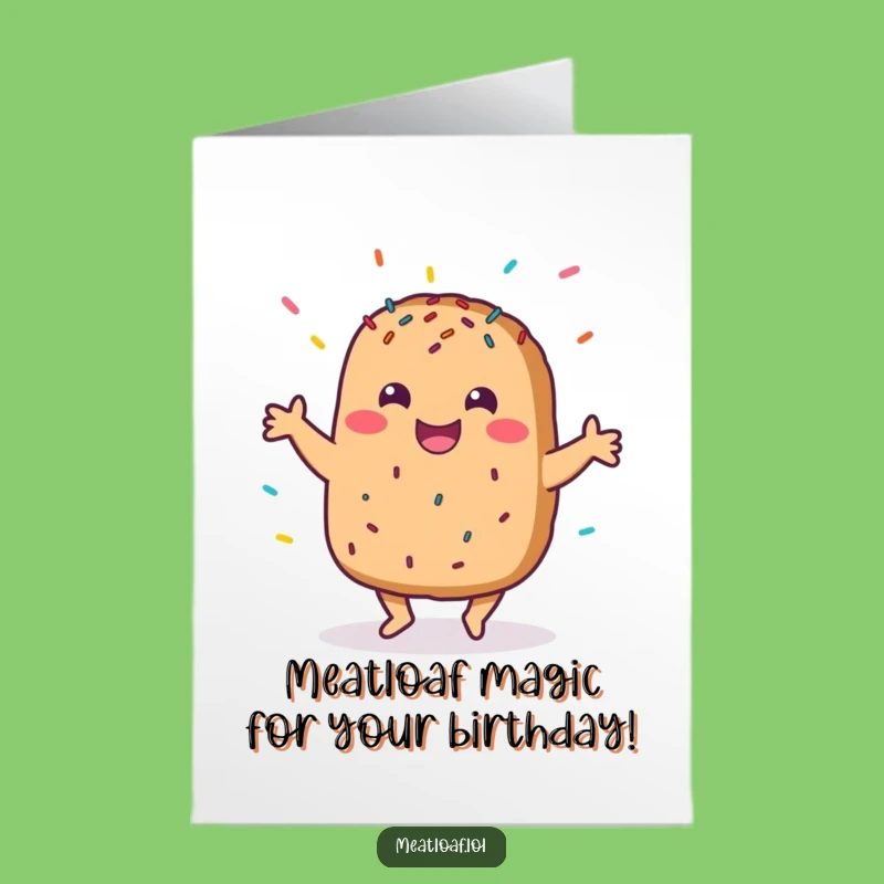 Free Printable Meatloaf Birthday Card: Funny Downloadable Gift for Him or Her