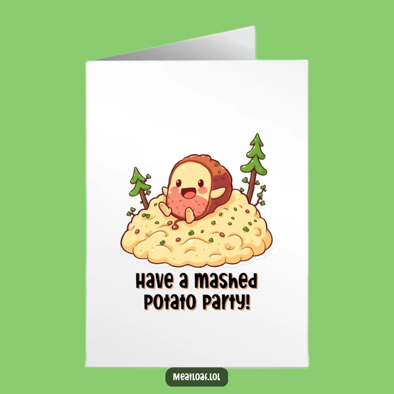 Free Printable Meatloaf Birthday Card: Potato Hill Fun Downloadable Gift