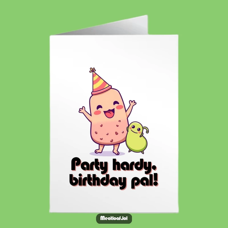 Free Printable Birthday Card: Party Meatloaf & Pea Dance - Downloadable Fun Gift!