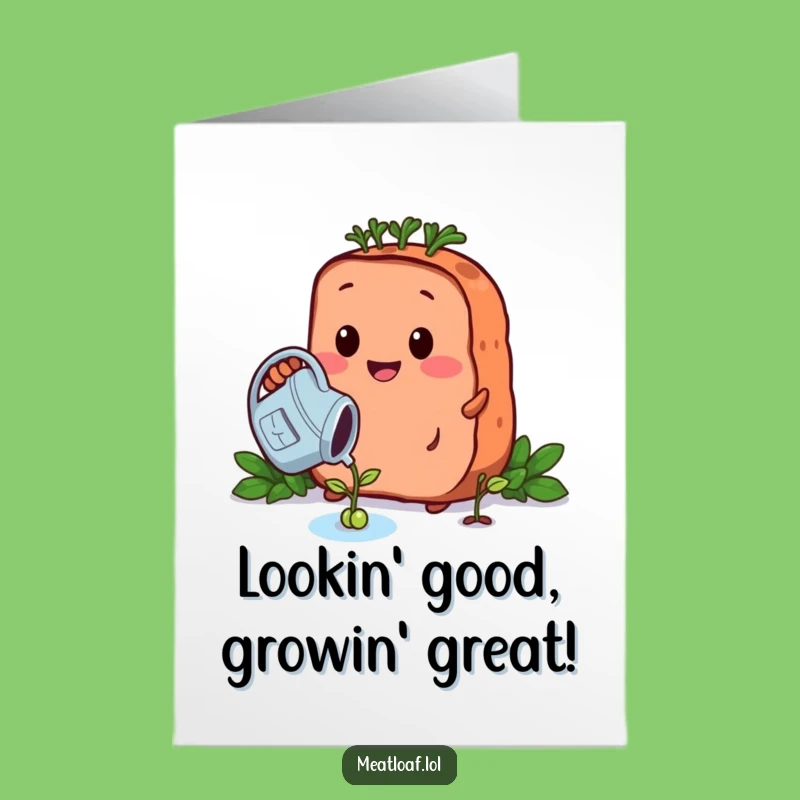 Free Printable Growing Meatloaf Congrats Card - Heartfelt Downloadable Gift!
