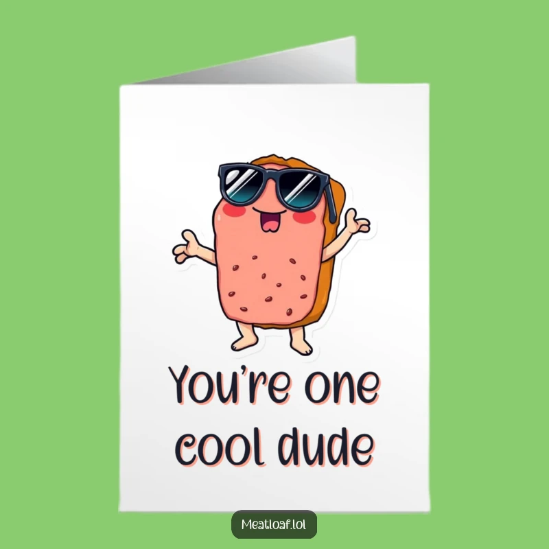 Free Printable Meatloaf Disco Thank You Card: Funny Sunglasses Gift