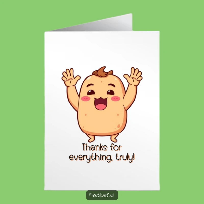 Free Printable Meatloaf Thank You Card: A Loaf Of Gratitude, Big Gestures!