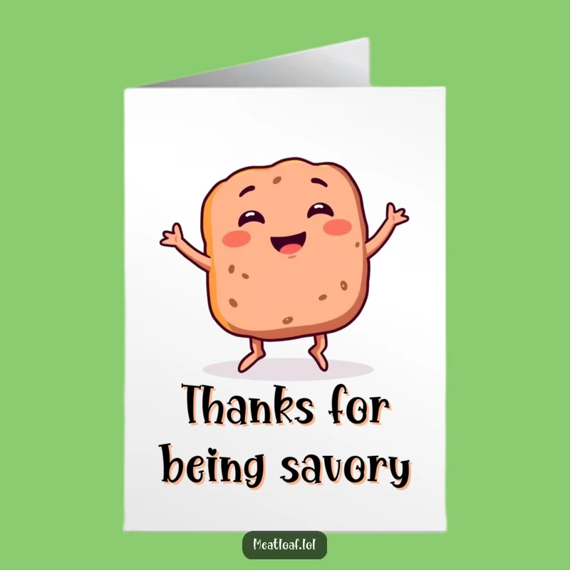 Free Printable Meatloaf Thank You Card: Funny Dinner Dance DIY Gift