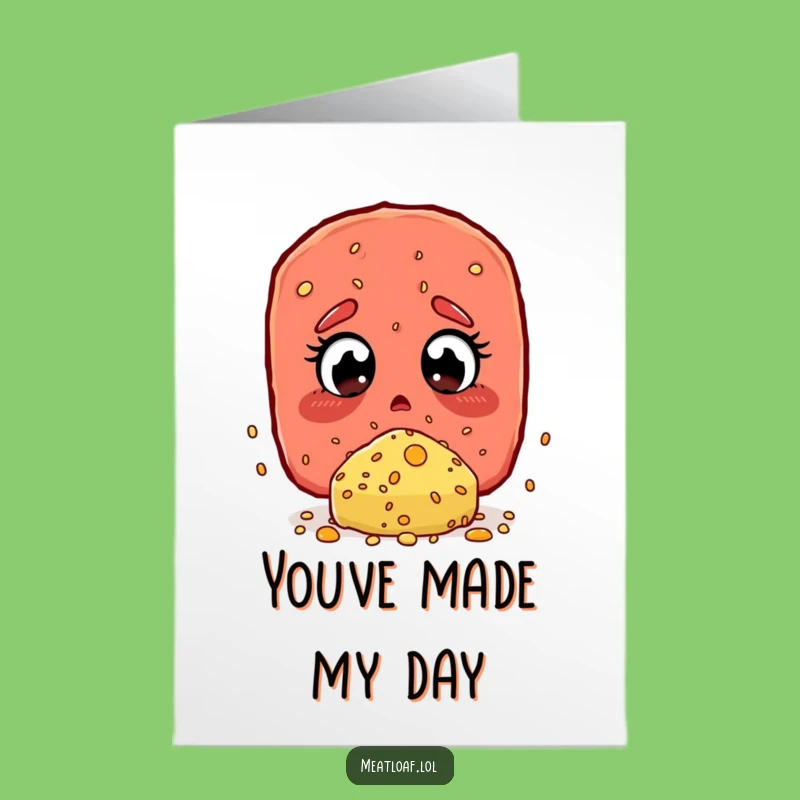 Funny Free Printable Thank You Card: Meatloaf & Cheese Thanks, Downloadable Gift!