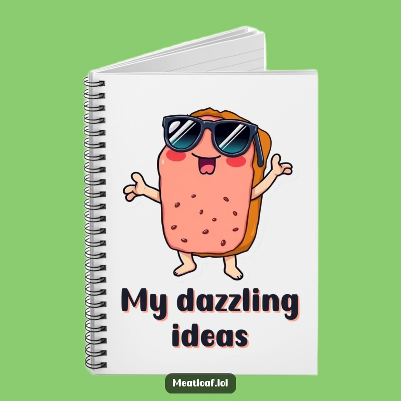 Funny Disco Meatloaf Notebook - Jot Down Ideas with Groovy Style Funny Gift
