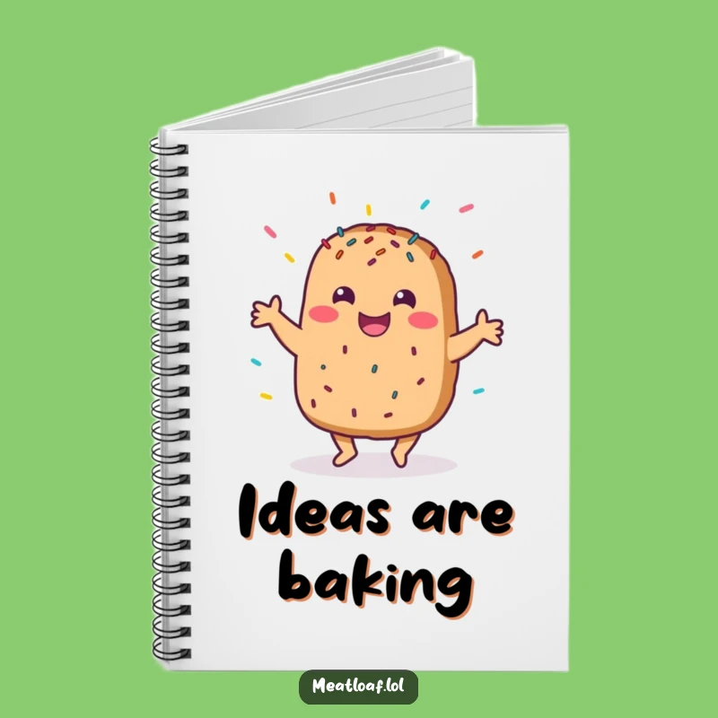 Funny Meatloaf Dance Notebook: Jot Down Ideas with Culinary Delight