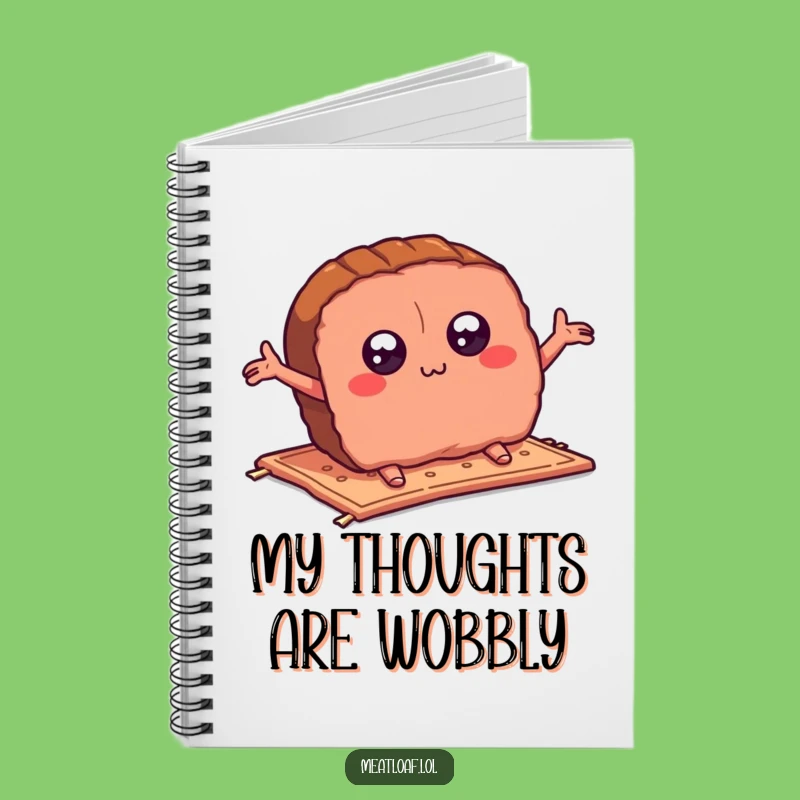 Funny Meatloaf Slice Notebook: Hilarious Tripping Cover, Ideal Funny Gift for Notes