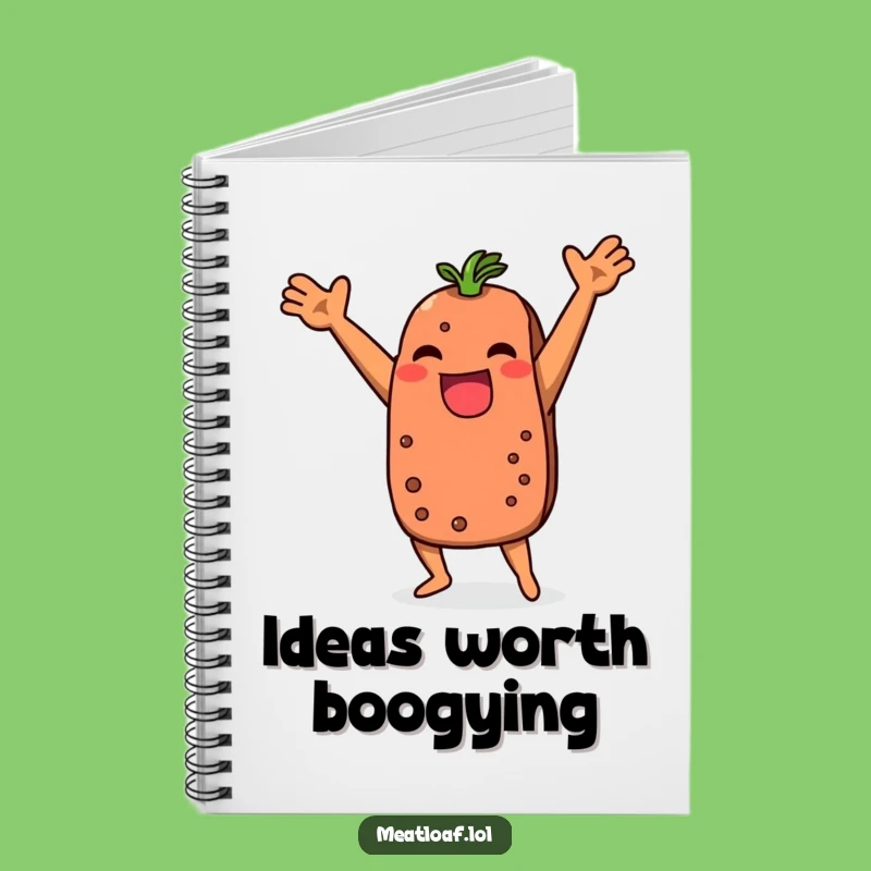 Funny Meatloaf Dance Notebook: Jot Down Ideas with a Smile