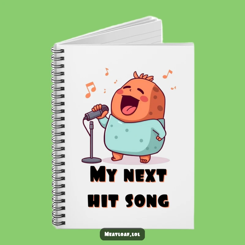 Funny Meatloaf Songwriter Notebook - Humorous Journal Gift Idea