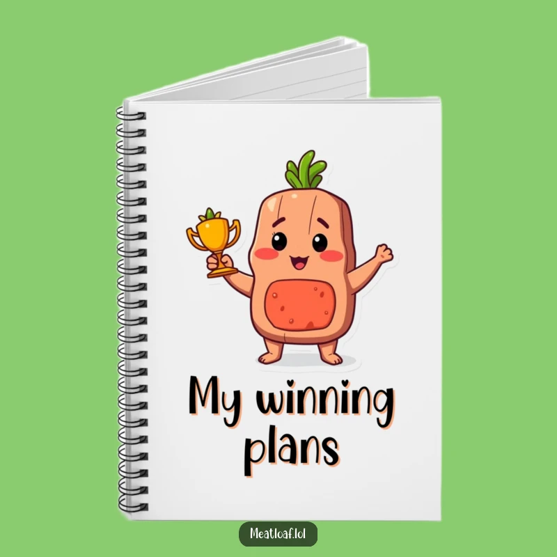 Funny Proud Meatloaf Trophy Notebook: Jot Down Ideas with Culinary Flair Gift