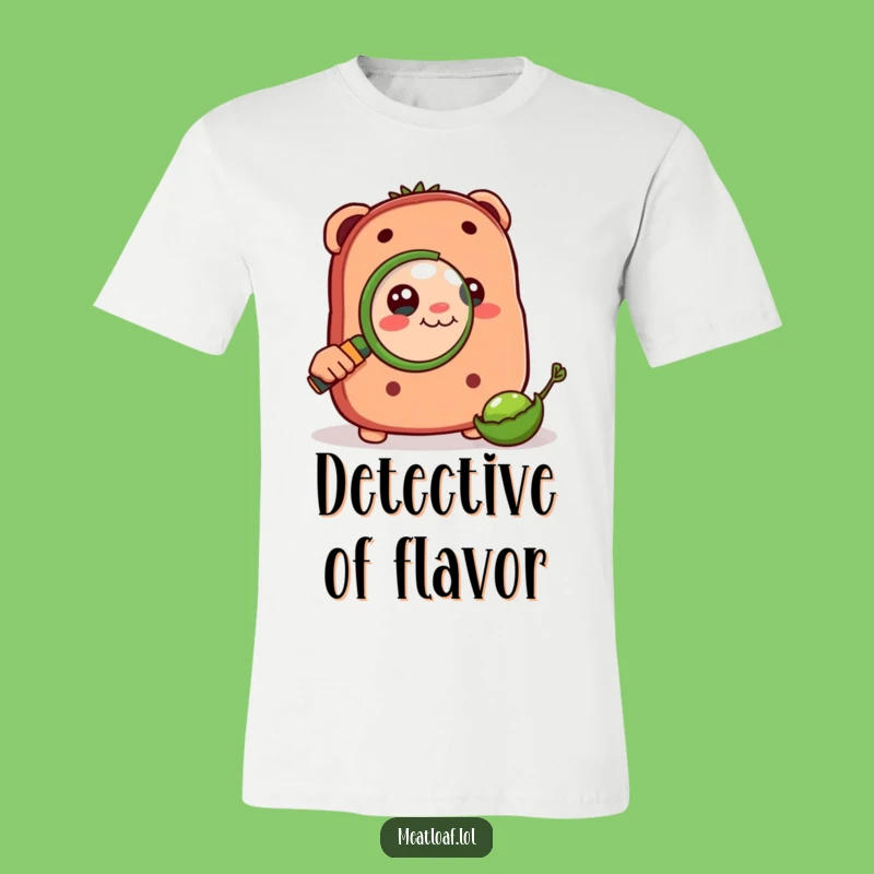 Funny Meatloaf Explorer T-Shirt: Tiny Pea Investigation - The Ultimate Funny Gift!