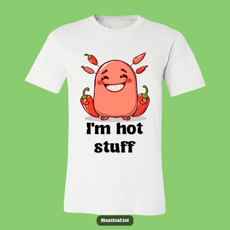 Funny Meatloaf Juggler T-Shirt - Hilarious Chili Pepper Lover Apparel Gift