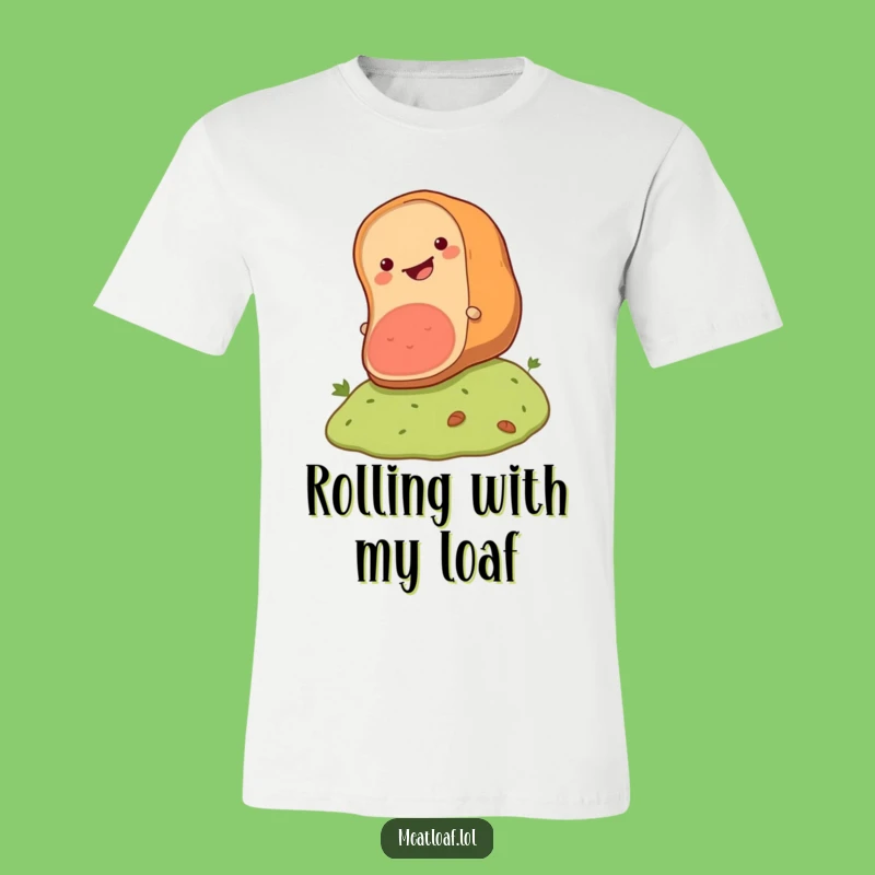 Funny Meatloaf Roll T-Shirt: Wear Your Happiness Downhill
