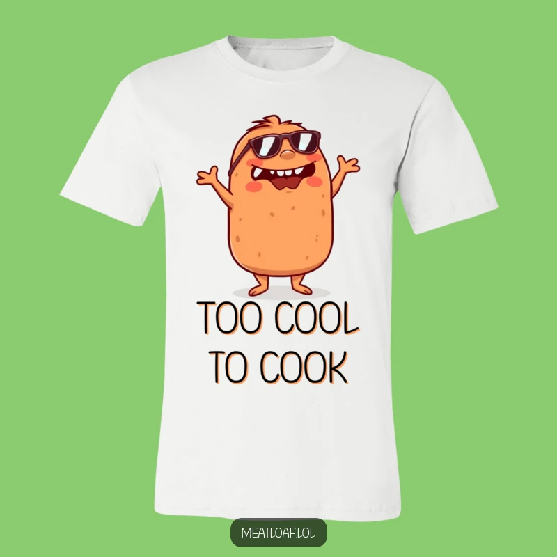 Funny Meatloaf T-Shirt: Sunglasses Dance Design, Hilarious Foodie Gift