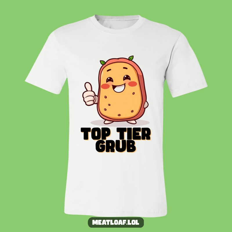 Funny Giggling Meatloaf T-Shirt: Wear Your Happiness with this Hilarious Foodie Tee