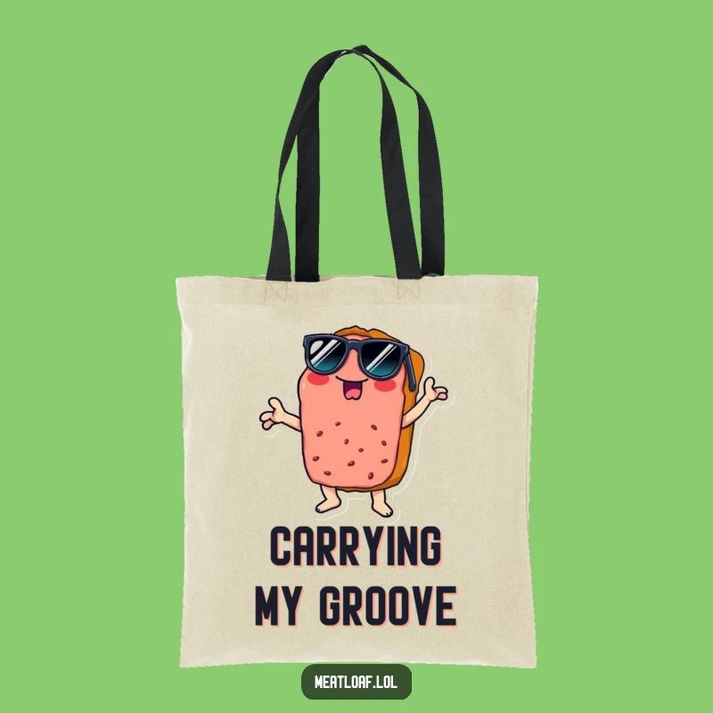 Funny Disco Meatloaf Tote Bag - Stylish & Fun Funny Gift Accessory