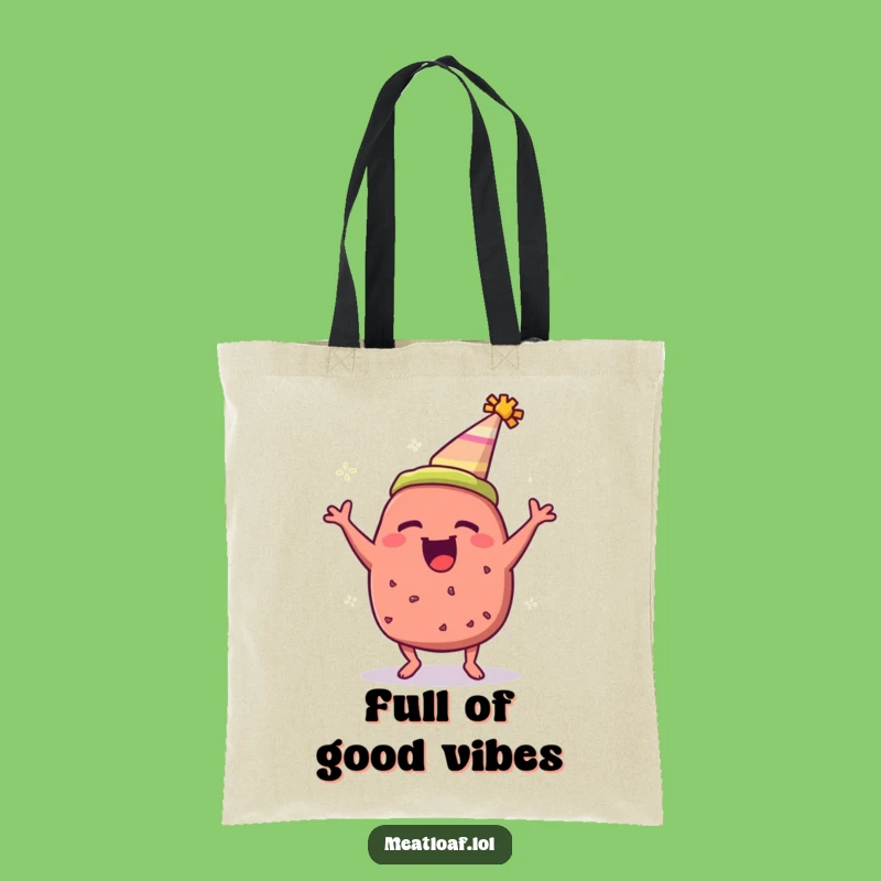 Funny Meatloaf Party Hat Tote Bag - Giggle-Worthy Accessory Gift